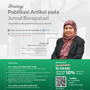 Strategi Publikasi Artikel pada Jurnal Bereputasi dalam Bidang Ekonomi dan Keuangan Syariah