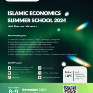 [FULL ONLINE] Islamic Economics Summer School 2024: Islamic Finance & Halal Industry