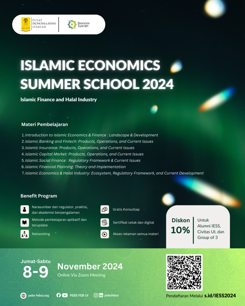 [FULL ONLINE] Islamic Economics Summer School 2024: Islamic Finance & Halal Industry