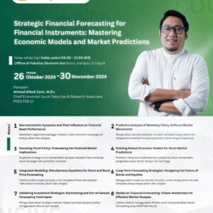 Intensive Course: Strategic Financial Forecasting for Financial Instruments: Mastering Economic Models and Market Predictions