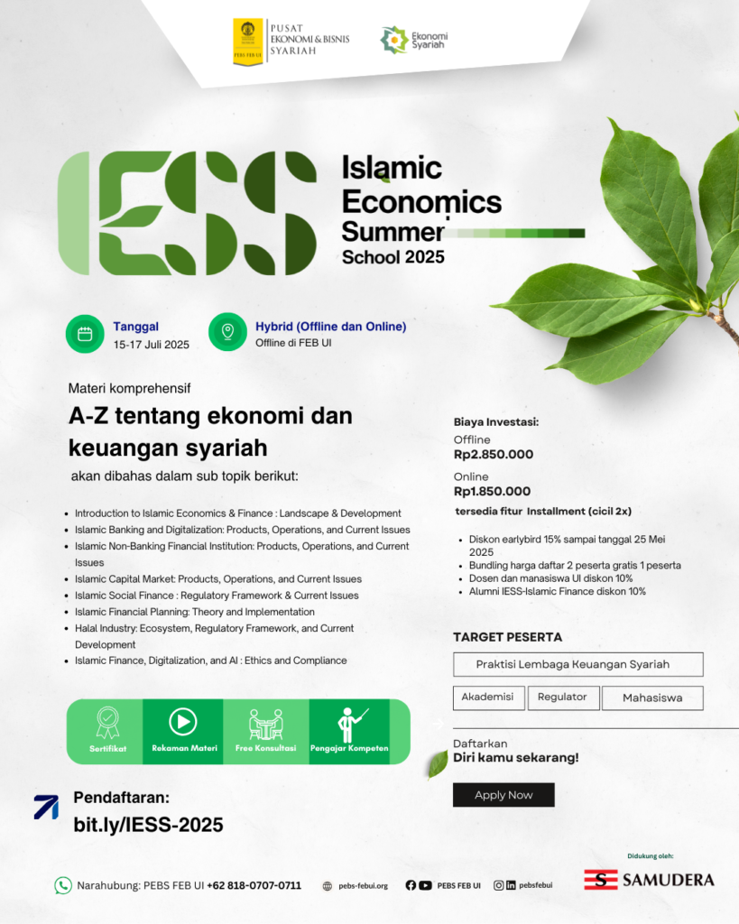 Islamic Economics Summer School (IESS) 2025
