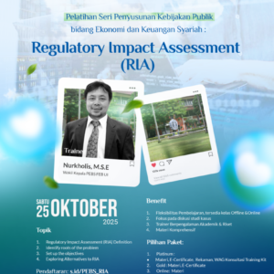Pelatihan Regulatory Impact Assessment (RIA) Bidang Ekonomi dan Keuangan Syariah